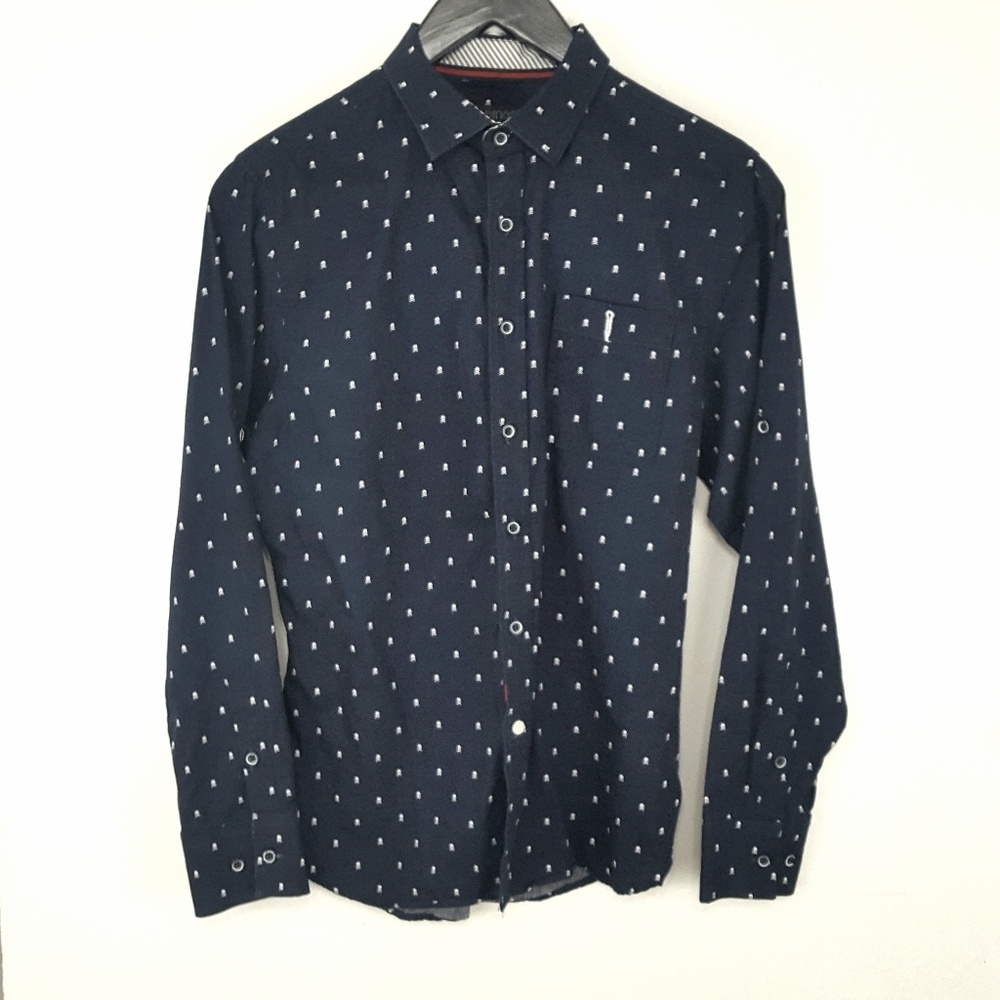 Smash Long Sleeve 100% Cotton Button Down Shirt